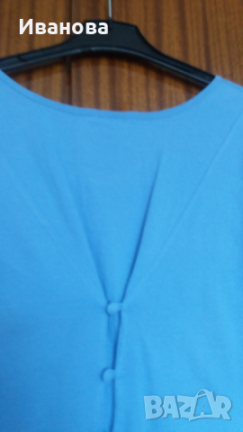 Красива синя блузка, снимка 10 - Тениски - 44923884