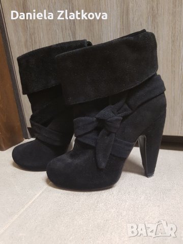 Боти от естествен велур, No 35