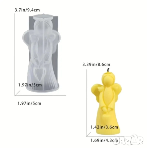 Молд момиче ангел (7), снимка 4 - Форми - 51500721