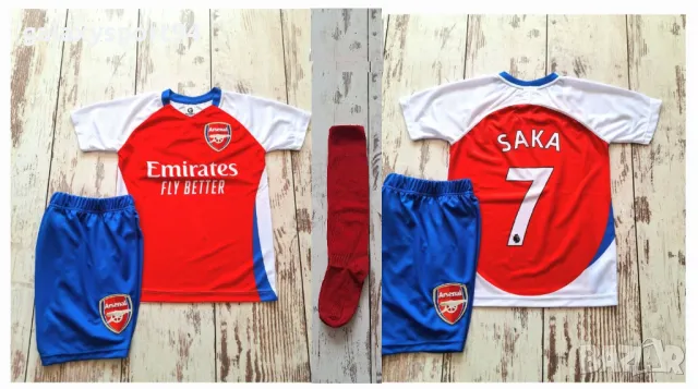 Детски спортен екип на Букайо Сака 7 с Калци SAKA Arsenal 2025 Арсенал