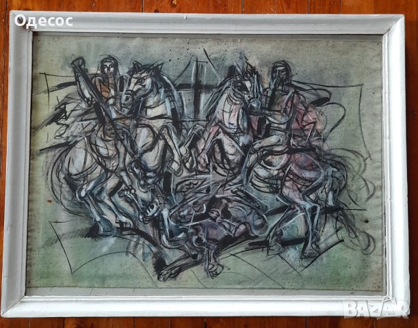 Стара картина"Въстанието на Асен и Петър" 80 те години.