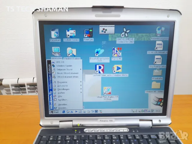 ⭐Продавам рядък ретро лаптоп COMPAQ Presario 700 с Windows ME⭐, снимка 3 - Лаптопи за дома - 48267113