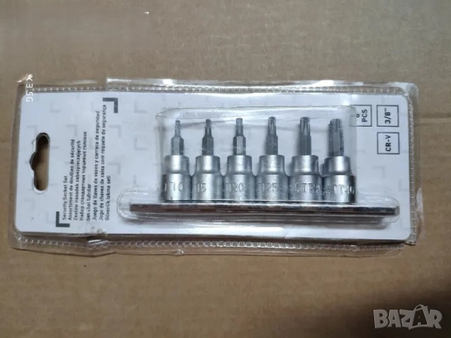 KINGFISHER 3/8 6броя вложки-Накрайници torx TAMPER PROOF. EXPERT BY FACOM 3/8 4броя вложки torx  