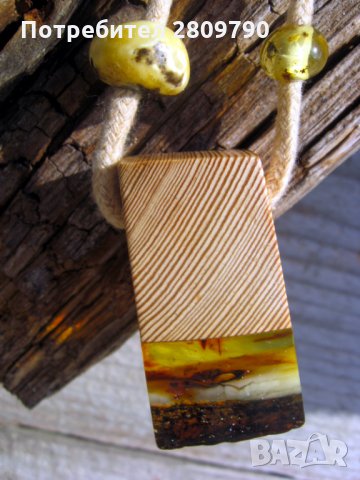 Висулка от кехлибар, коята привлича цялото внимание / Pendant of amber that attracts all attention, снимка 7 - Колиета, медальони, синджири - 32273904