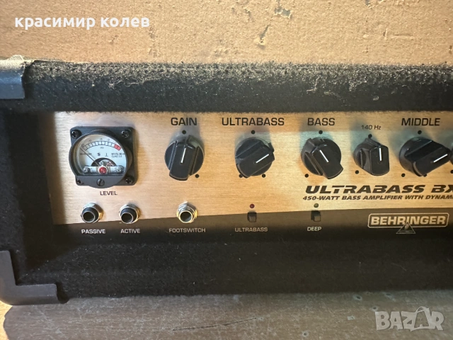 бас усилвател "Behringer ULTRABASS BX4500H", снимка 4 - Ресийвъри, усилватели, смесителни пултове - 53302991