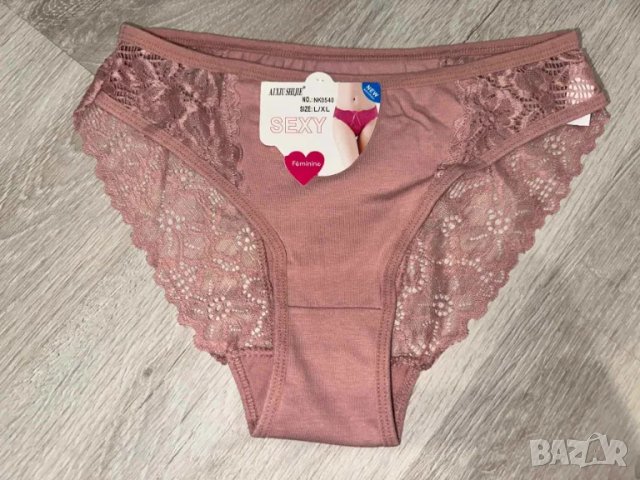 Дамски памучни дантелени бикини размер L/XL и XL/2XL, снимка 3 - Бельо - 50017269