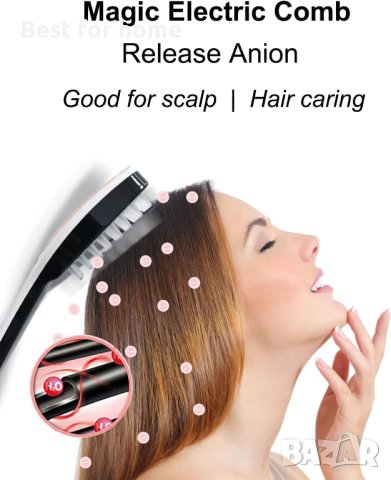Фототерапевтичен уред за коса и масаж на скалпа 3-В-1, снимка 6 - Козметични уреди - 43681147