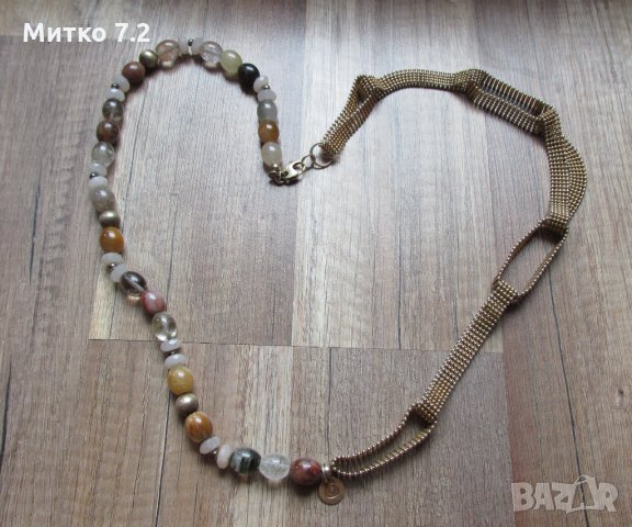 сребърен гердан , снимка 2 - Колиета, медальони, синджири - 32309240