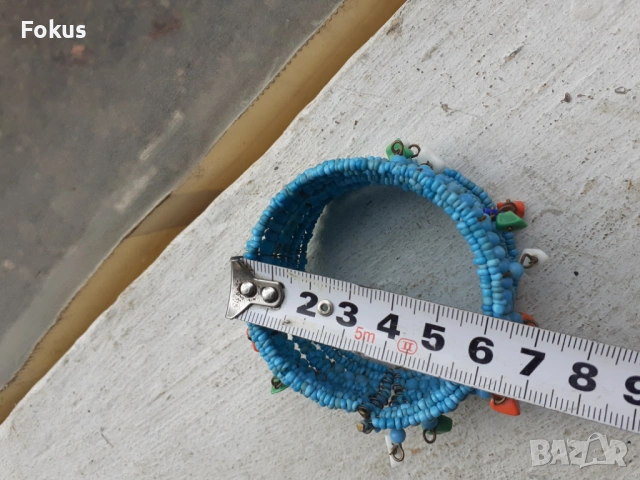 Мънистена гривна за носия, снимка 5 - Антикварни и старинни предмети - 53385466