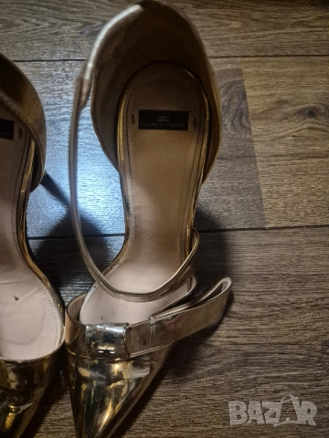 Elisabetta Franchi N39 обувка с ток, снимка 5 - Дамски обувки на ток - 52505553