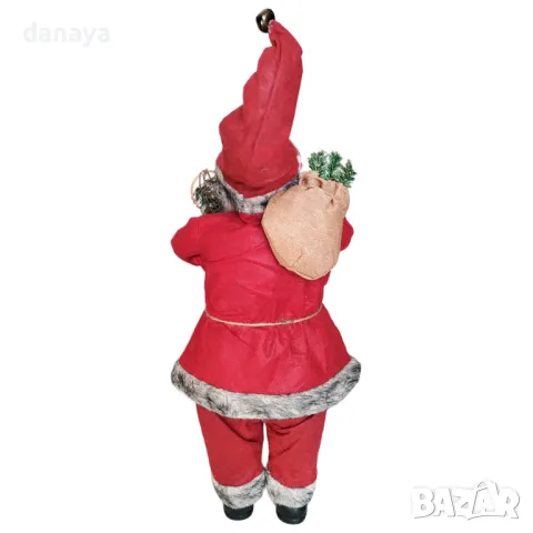 5319 Коледна украса Дядо Коледа с червен костюм, 62 см, снимка 5 - Декорация за дома - 47518469