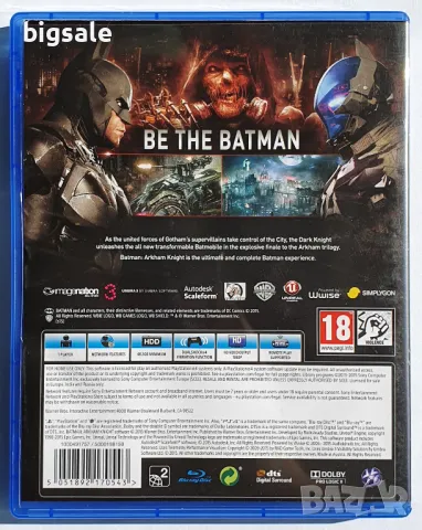 Batman Arkham Knight PS4 Playstation 4 Батман Плейстейшън 5 игра PS5, снимка 2 - Игри за PlayStation - 47429278