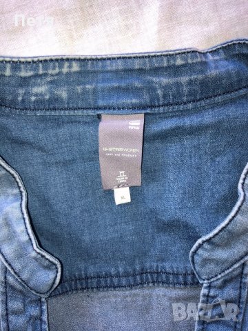 G-star Дамска оригинална дънкова риза без ръкави, снимка 3 - Ризи - 28800491