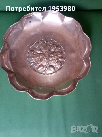 Стара посребрена купа, снимка 1 - Антикварни и старинни предмети - 37957610