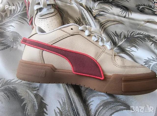 Puma, Спортни обувки CA Pro с контрасти, Бордо, Бял номер 42 , снимка 12 - Маратонки - 50095940