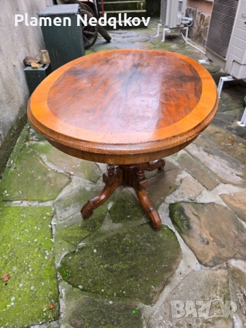 Стара дървена масичка., снимка 3 - Антикварни и старинни предмети - 52097116