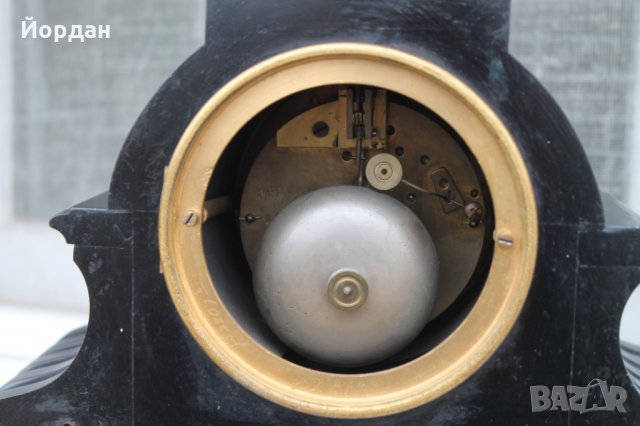 Каминен френски мраморен часовник , снимка 8 - Антикварни и старинни предмети - 35631412