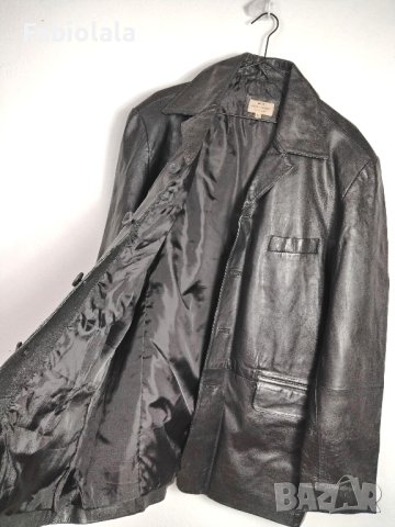 Jack & Jones nieuwe leren jas XL, снимка 5 - Сака - 44047738