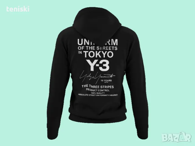 Суичъри Y-3 Йоджи Ямамото Adidas Принт 5 модела, снимка 2 - Суичъри - 48587309