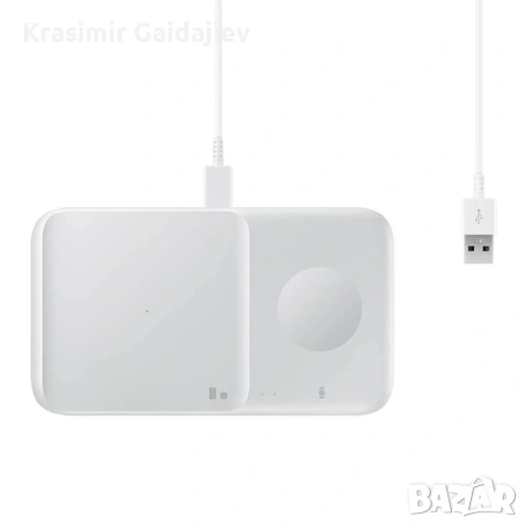 Безжично зарядно устройство Samsung Duo Pack EP-P4300TWEGEU за зареждане на мобилни устройства, смар, снимка 5 - Безжични зарядни - 53121256