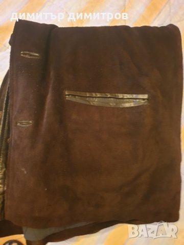 Мъжко кожено яке набук, снимка 8 - Якета - 23017320