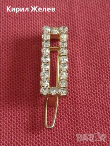 Арт кристално украсена брошка накит украшение 42724