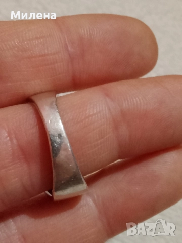 Сребърен пръстен , снимка 4 - Пръстени - 52851504