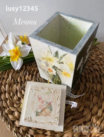Кутия-Нарциси!, снимка 4 - Декорация за дома - 53046798
