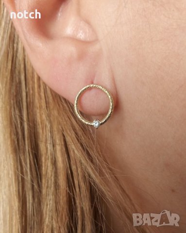 Златни обеци, снимка 6 - Обеци - 39153542