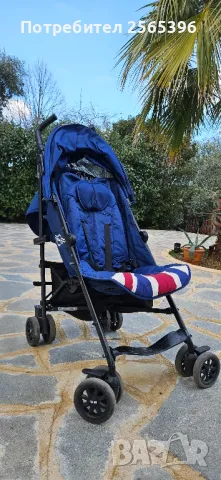 Продавам Детска количка тип чадър ,MINI by Easywalker Buggy +, Union Jack Vintage , снимка 3 - Детски колички - 48822924