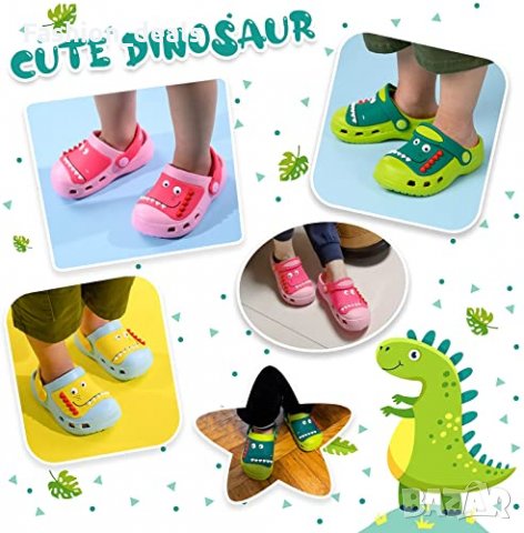 Детски сабо градински чехли с динозавър Сандали Летни обувки за вода, снимка 7 - Детски сандали и чехли - 35470716