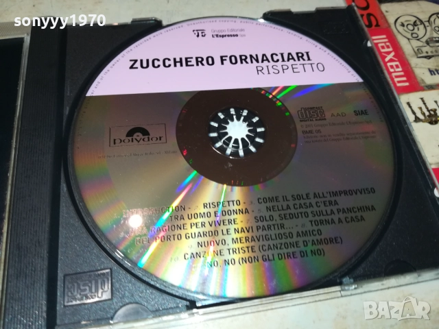 ZUCCHERO ORIGINAL CD-MADE IN ITALY 2309251059, снимка 2 - CD дискове - 51804784