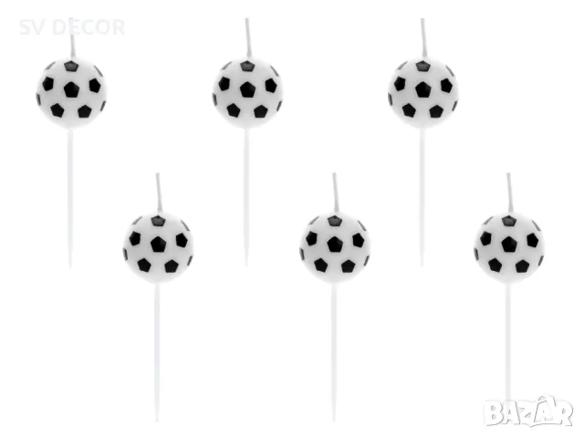 Свещи за Торта Футболно Парти, снимка 2 - Декорация - 49793717