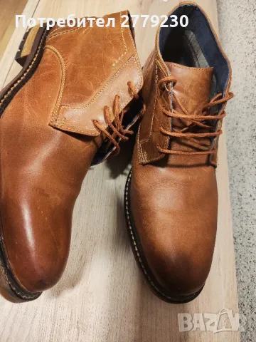 Мъжки Боти VAN BEERS N 44, от естествена кожа, снимка 4 - Ежедневни обувки - 49226322