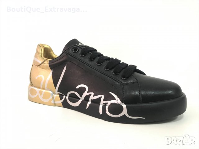 Мъжки обувки Dolce & Gabbana Black/Gold !!!, снимка 3 - Спортно елегантни обувки - 34603427