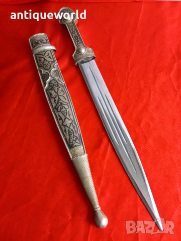 Стара Голяма Черкезка  Кавказка Кама Сребро, Ниело, снимка 2 - Антикварни и старинни предмети - 52488854