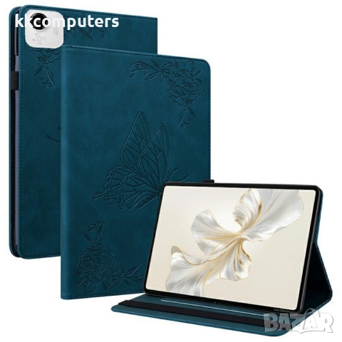 Кожен калъф с Протектор за Honor Pad X9a / X9 Pro, Дизайн пеперуда- 6 цвята, снимка 2 - Калъфи, кейсове - 52331852