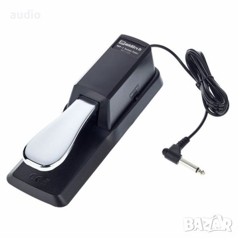 Състейн педал Miditech MP-1 sustain pedal 1.5m кабел, снимка 1