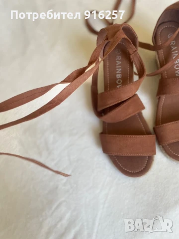 Кафеви сандали 41 номер, снимка 3 - Сандали - 51076925