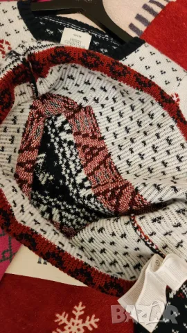 Дамски коледен пуловер, снимка 5 - Блузи с дълъг ръкав и пуловери - 48492466