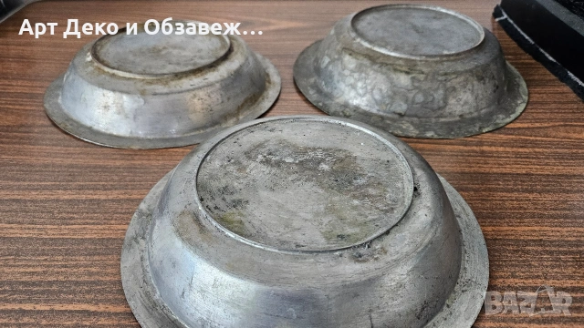 Стари бакърени чинии, снимка 4 - Чинии - 53227992