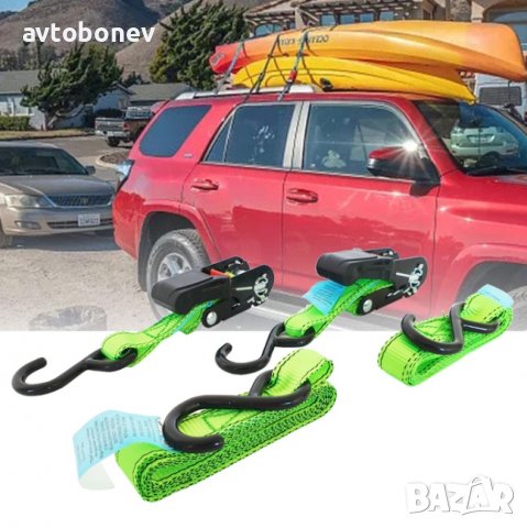 Колани за укрепване(осигуряване)на товари 2м Х 18мм. 2бр./к-т/, снимка 2 - Аксесоари и консумативи - 36737677