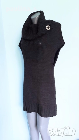 Два различни броя / Ефектна черна рокля тип туника "Object" и "Gina Tricot" / вълна / унисайз, снимка 15 - Рокли - 16790475