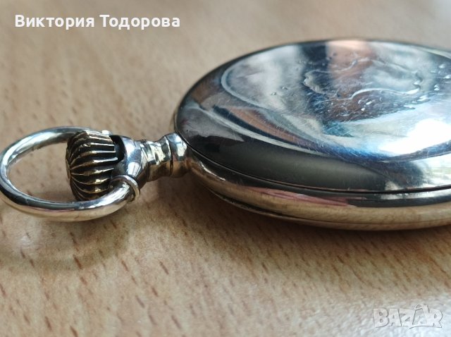 Сребърен джобен часовник Longines , снимка 5 - Антикварни и старинни предмети - 40801346