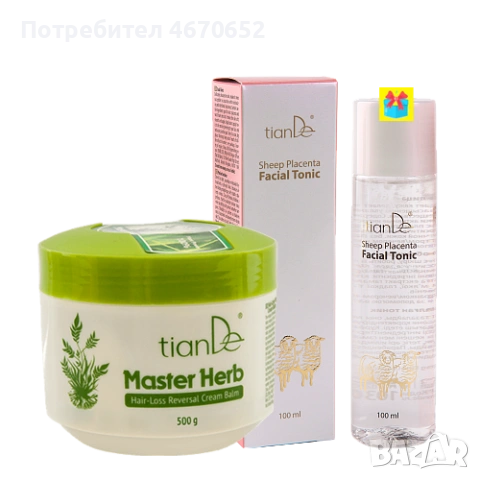 Крем-балсам против оплешивяване – ПОДАРЪК: Тоник за лице