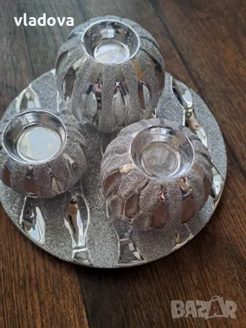 Свещници нови с поставка, от Белгия 