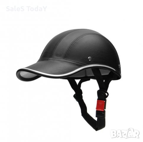 Каска за мотор, скутер, еко кожа, мотопед, канче, снимка 3 - Аксесоари и консумативи - 40156120