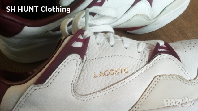 LACOSTE SNEAKERS COURT SLAM 319 SFA WHITE Размер EUR 40 / UK 6,5 естествена кожа 54-14-S, снимка 6 - Ежедневни обувки - 52640300
