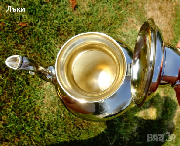 Английска бронзова кана,чайник 1.4 кг.,2 литра., снимка 7 - Антикварни и старинни предмети - 26268926