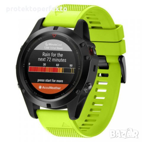 Силиконова каишка GARMIN Fenix 7X, 6X,  5X, Pro, Solar, снимка 4 - Каишки за часовници - 35579735
